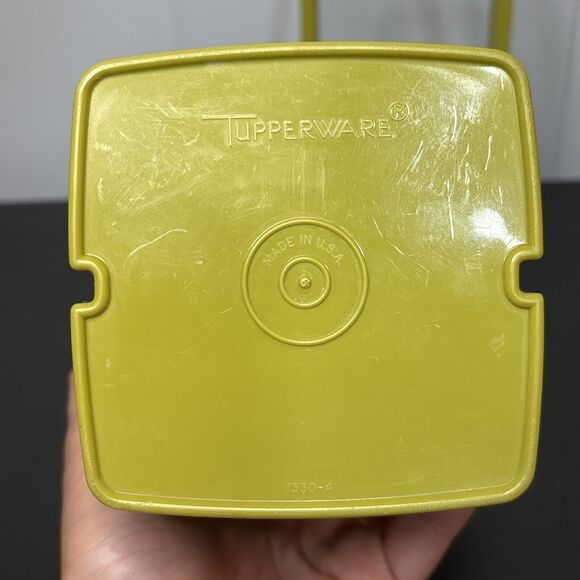 Vintage Tupperware Storage Pickle Keeper Avocado Green 1330-4 - Picture 6 of 8